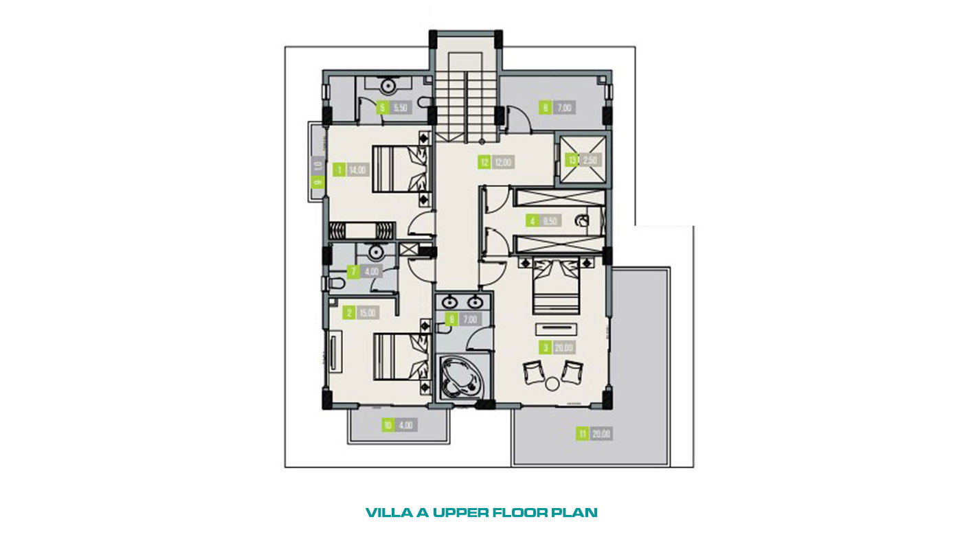 High Quality Villas with Private Pool and Elevator in Yeşilöz, Alanya - 63870