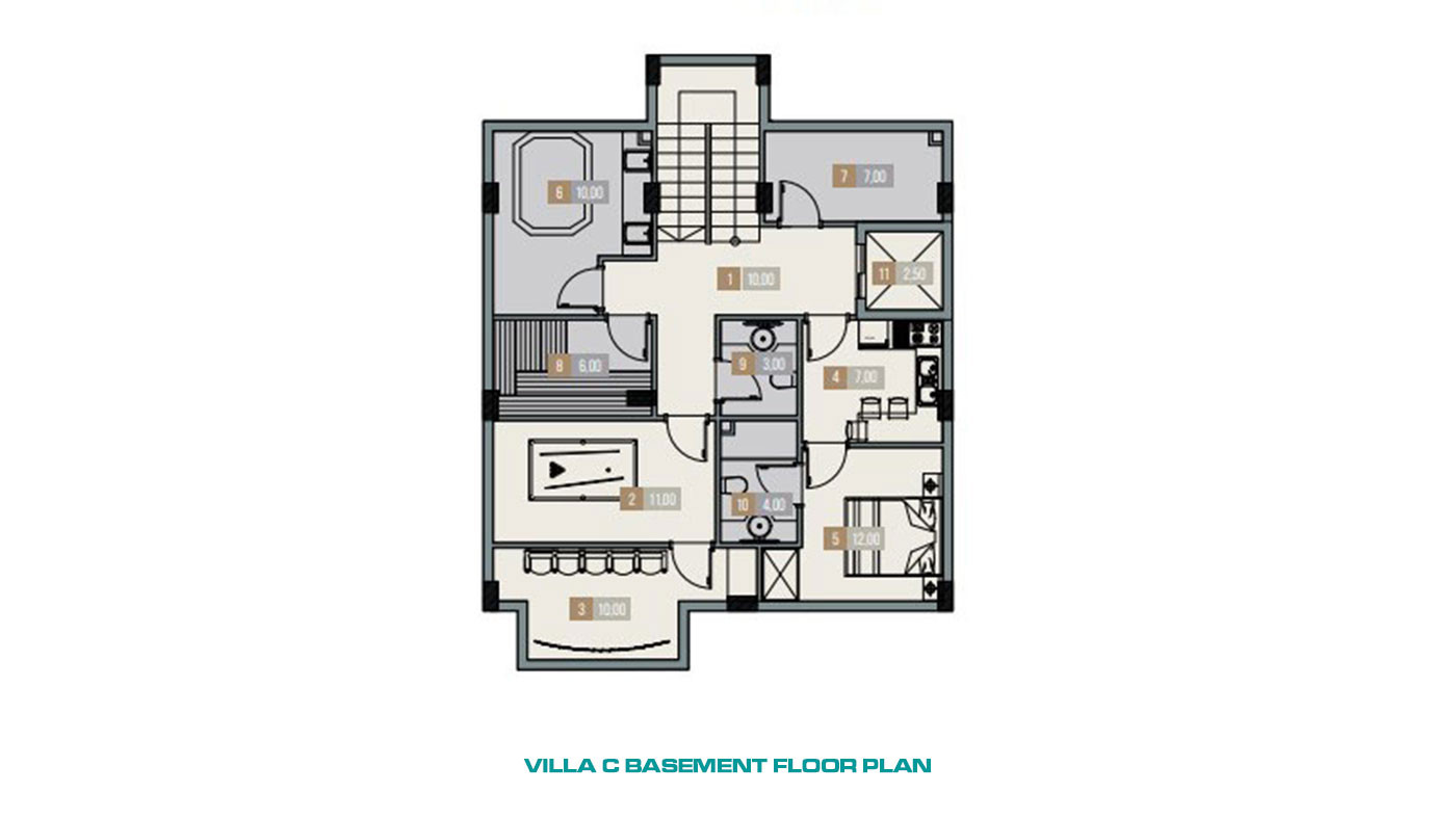 High Quality Villas with Private Pool and Elevator in Yeşilöz, Alanya - 63877