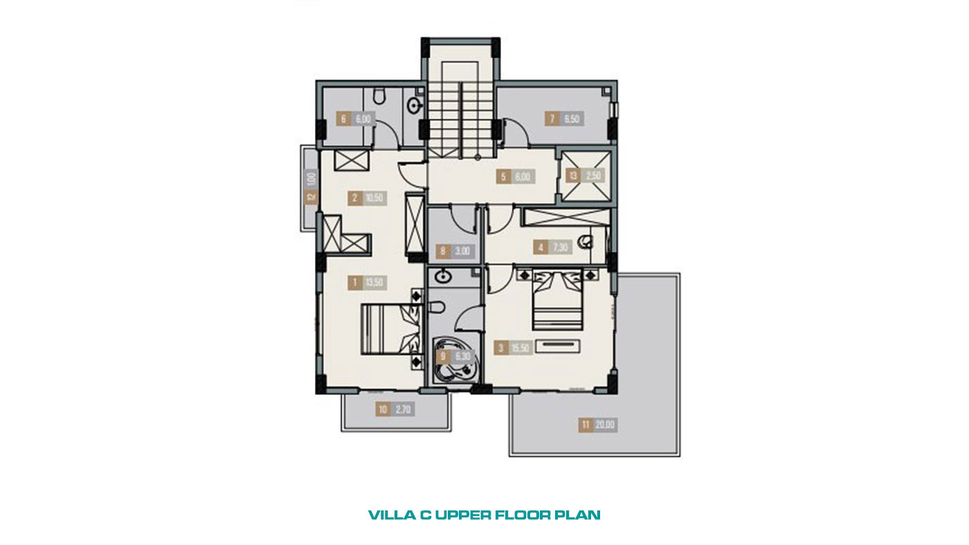 High Quality Villas with Private Pool and Elevator in Yeşilöz, Alanya - 63879