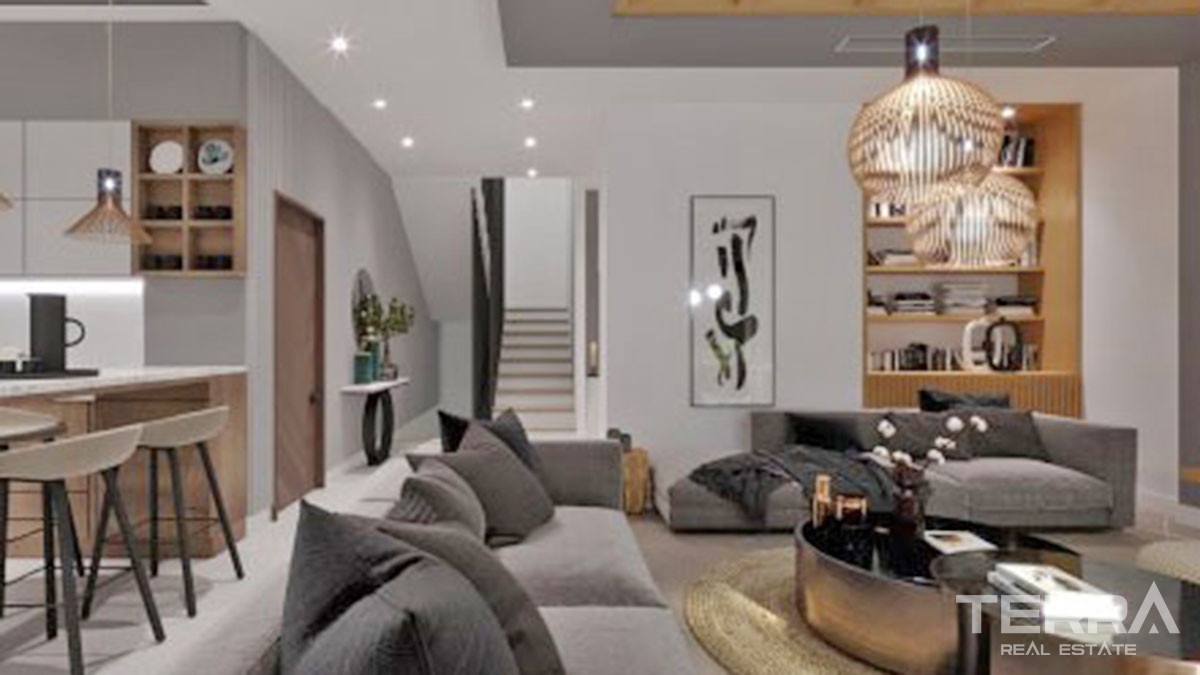 High Quality Villas with Private Pool and Elevator in Yeşilöz, Alanya - 63909