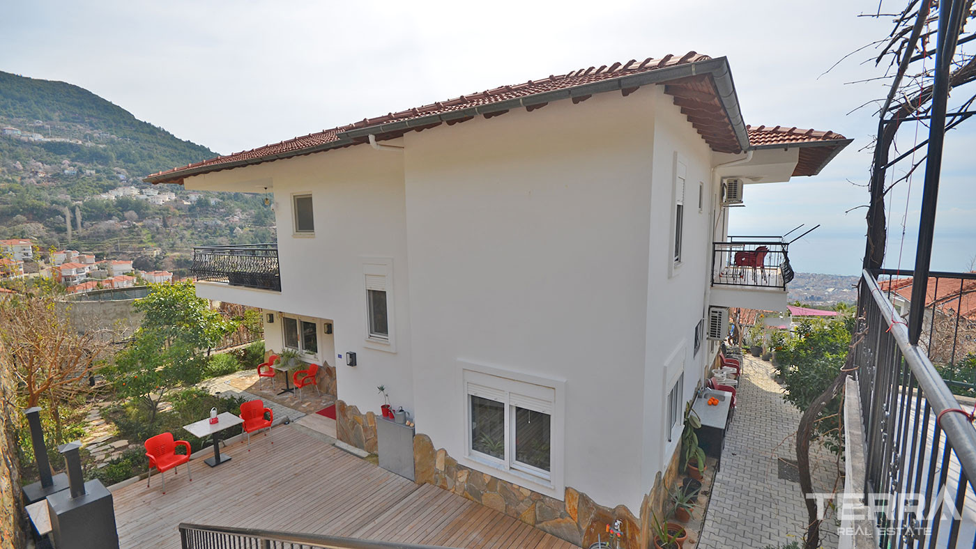 Willa 4+1z rynku wtórnego z widokiem na morze w Alanyi, Tepe - 63981