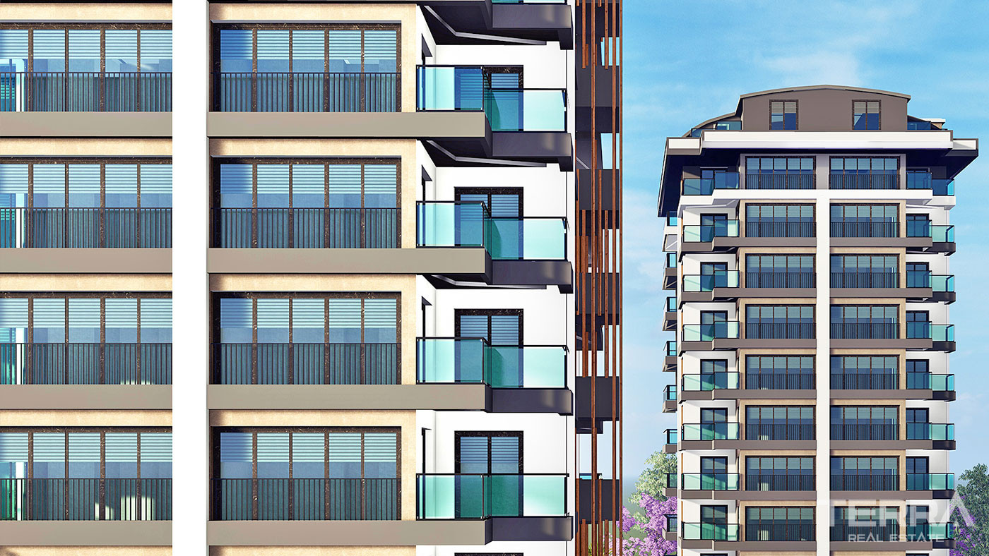 Niesamowite apartamenty z widokiem na morze w Avsallar w Alanyi - 64135