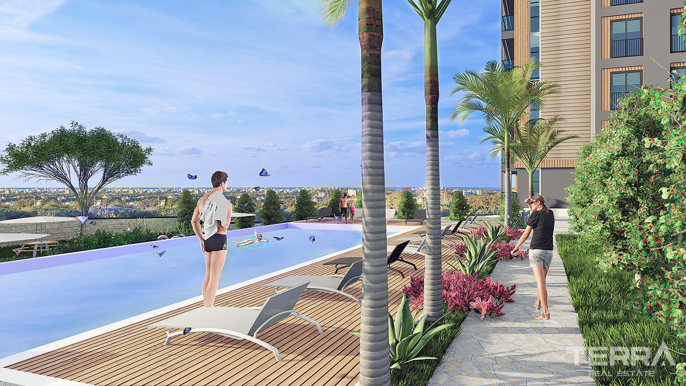 Niesamowite apartamenty z widokiem na morze w Avsallar w Alanyi - 64138