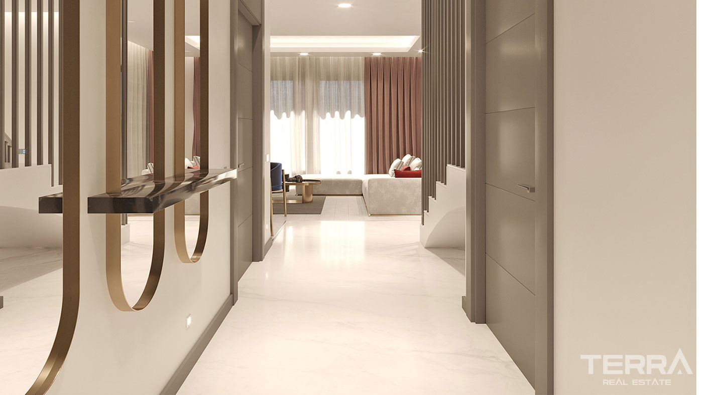 Niesamowite apartamenty z widokiem na morze w Avsallar w Alanyi - 64164