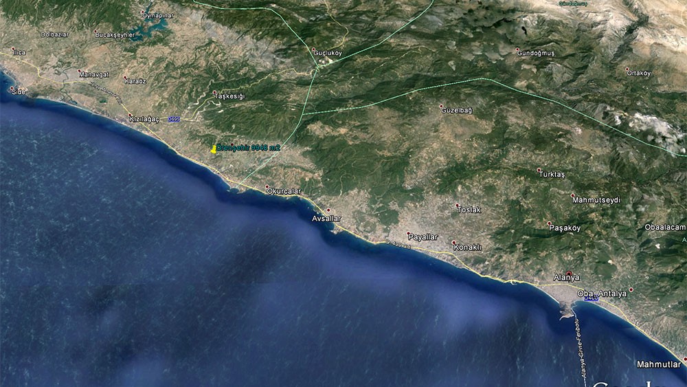 9948 m2 land for sale in Örenşehir, Manavgat - 1544