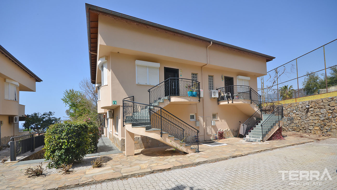 Apartament w Alanyi, Kargıcak w kompleksie z widokiem na morze - 64764