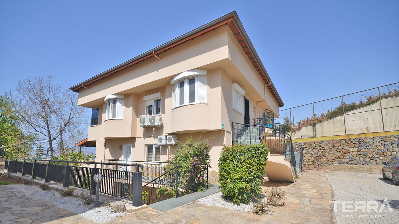Apartament w Alanyi, Kargıcak w kompleksie z widokiem na morze - 64769