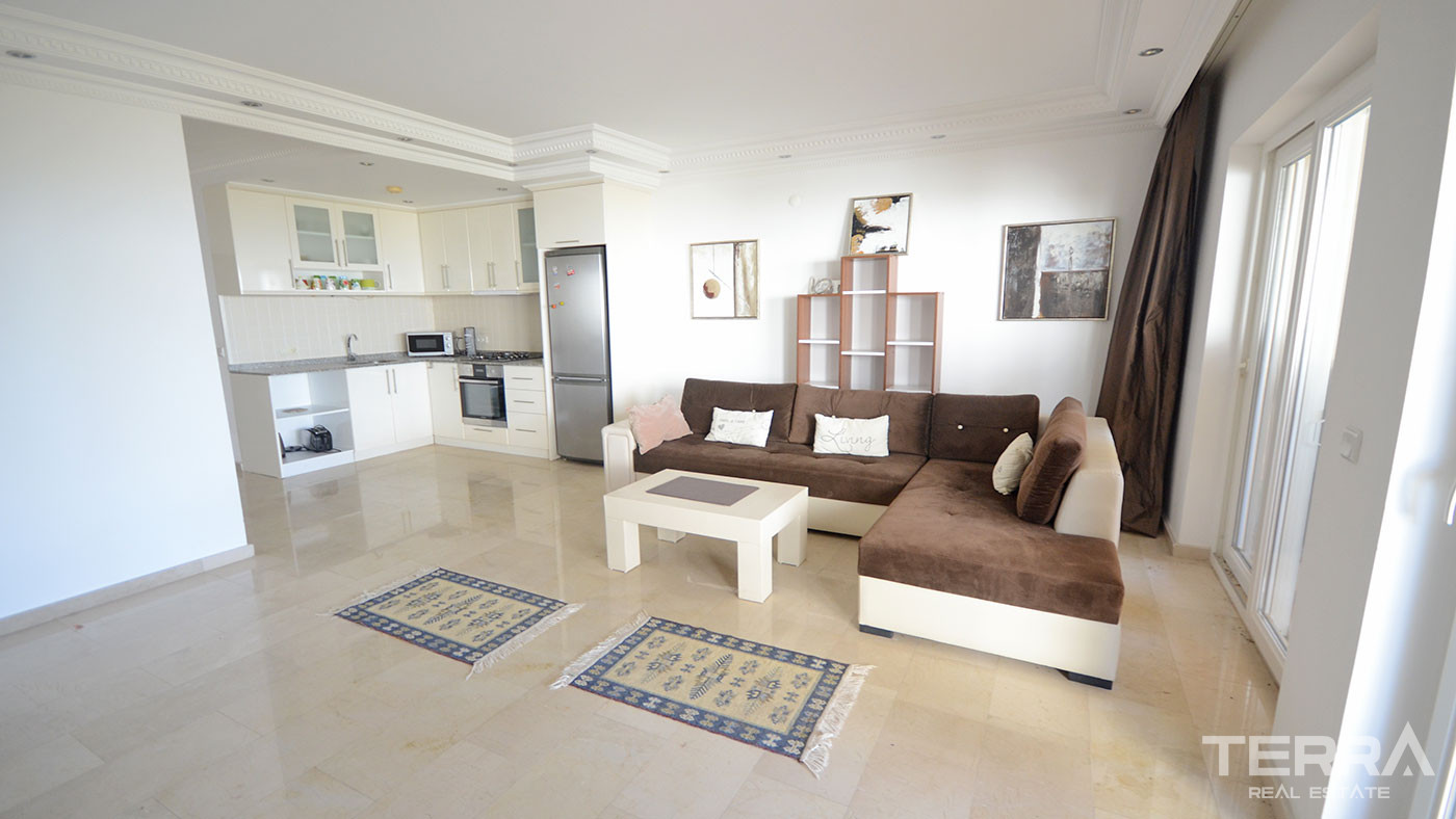 Apartament w Alanyi, Kargıcak w kompleksie z widokiem na morze - 64773