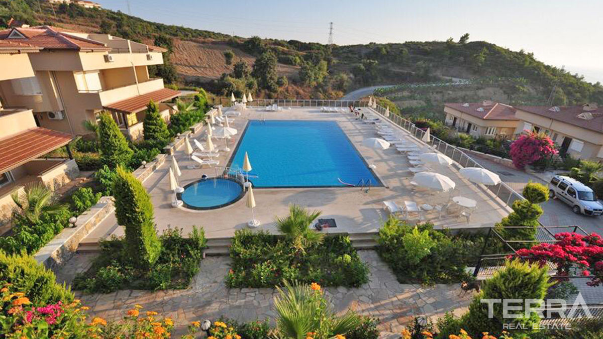 Apartament w Alanyi, Kargıcak w kompleksie z widokiem na morze - 65220
