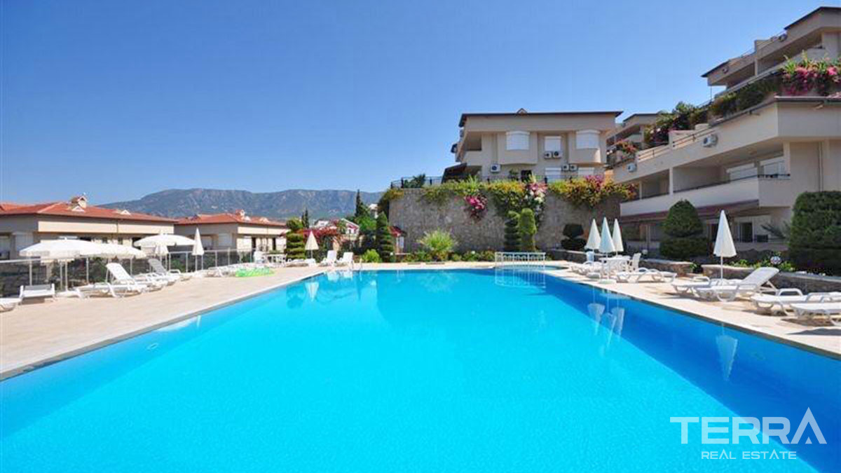 Apartament w Alanyi, Kargıcak w kompleksie z widokiem na morze - 65222