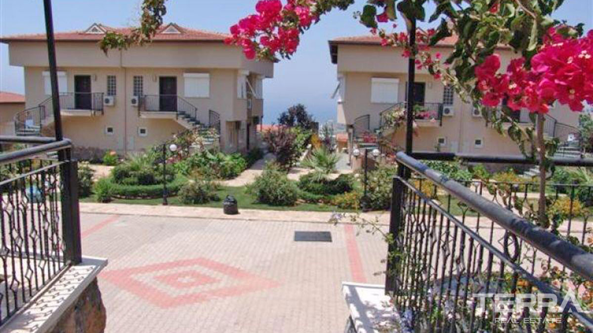 Apartament w Alanyi, Kargıcak w kompleksie z widokiem na morze - 65224