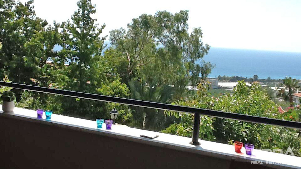 Apartament w Alanyi, Kargıcak w kompleksie z widokiem na morze - 65229