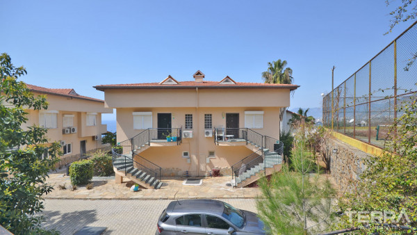Apartament w Alanyi, Kargıcak w kompleksie z widokiem na morze