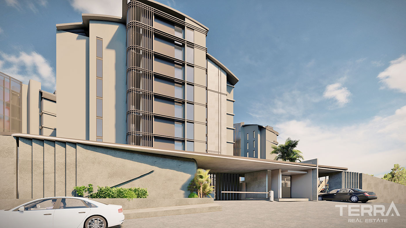 Apartamenty z widokiem na morze w Okurcalar w pobliżu Avsallar - 64869