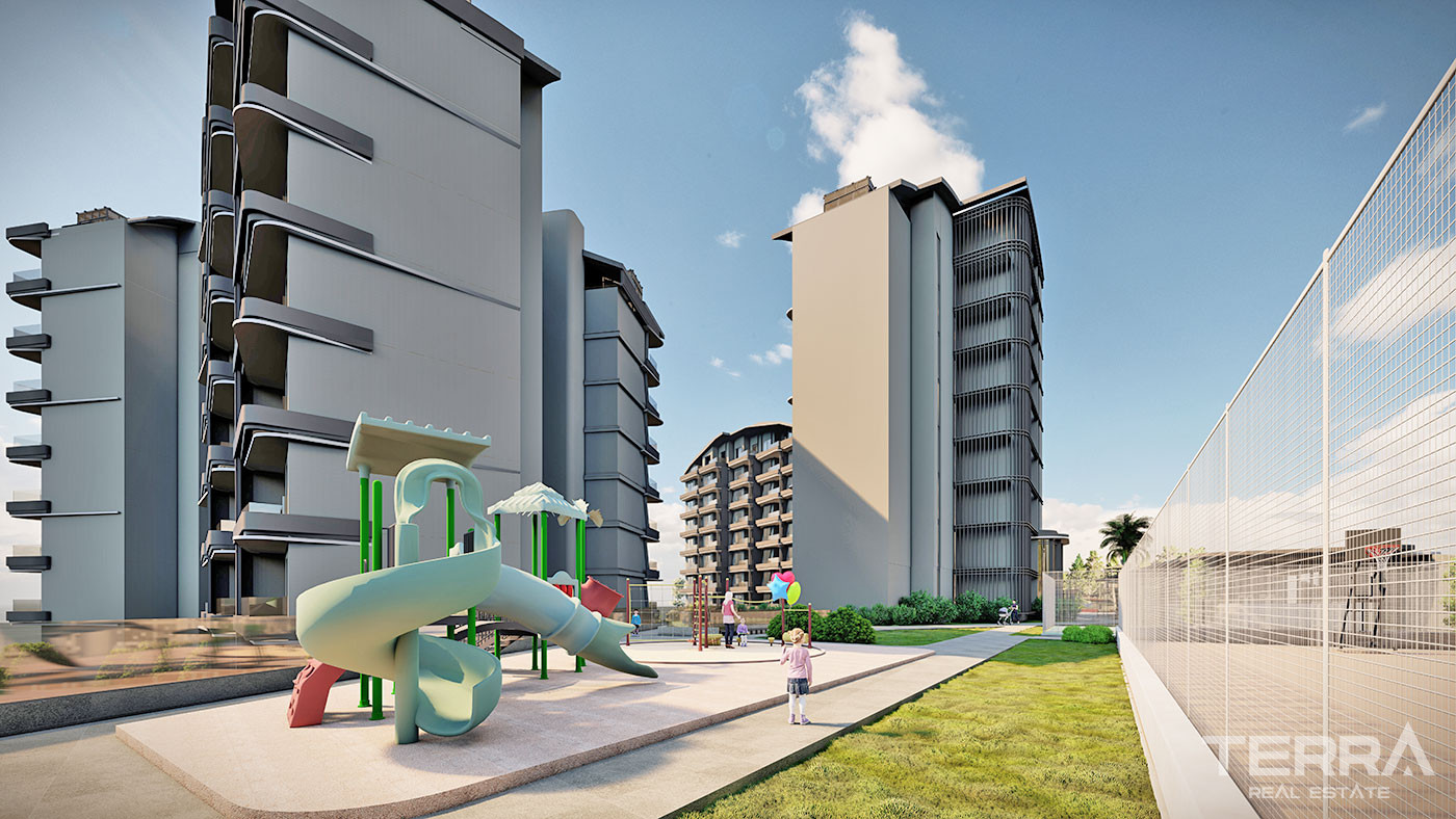 Apartamenty z widokiem na morze w Okurcalar w pobliżu Avsallar - 64871