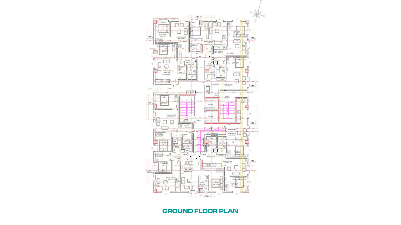 Key Ready Apartments in Antalya Konyaaltı Suitable for Investment - 65072