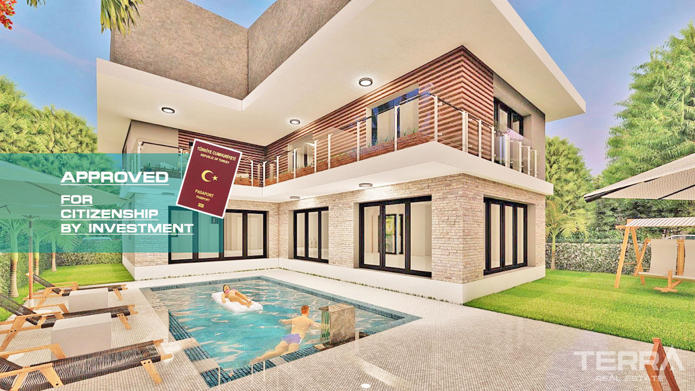 Citizenship Approved Villa with Private Pool in Döşemealtı, Antalya