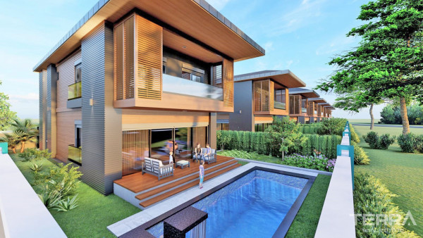 Riverfront Villas with Private Pool and Garden in Belek