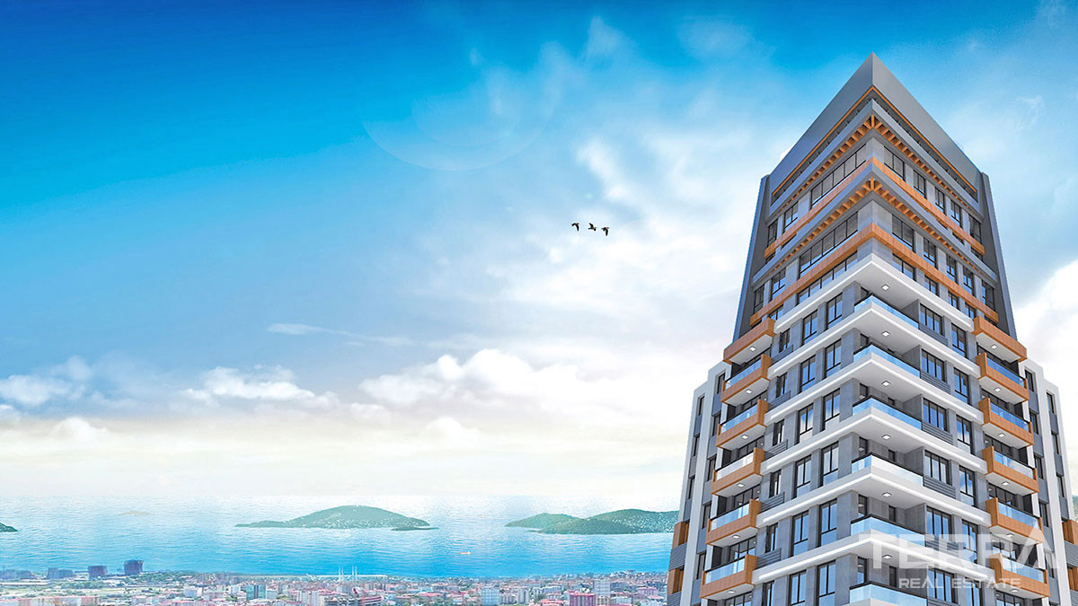 Centrally Located Apartments in Kartal, Istanbul with Sea View