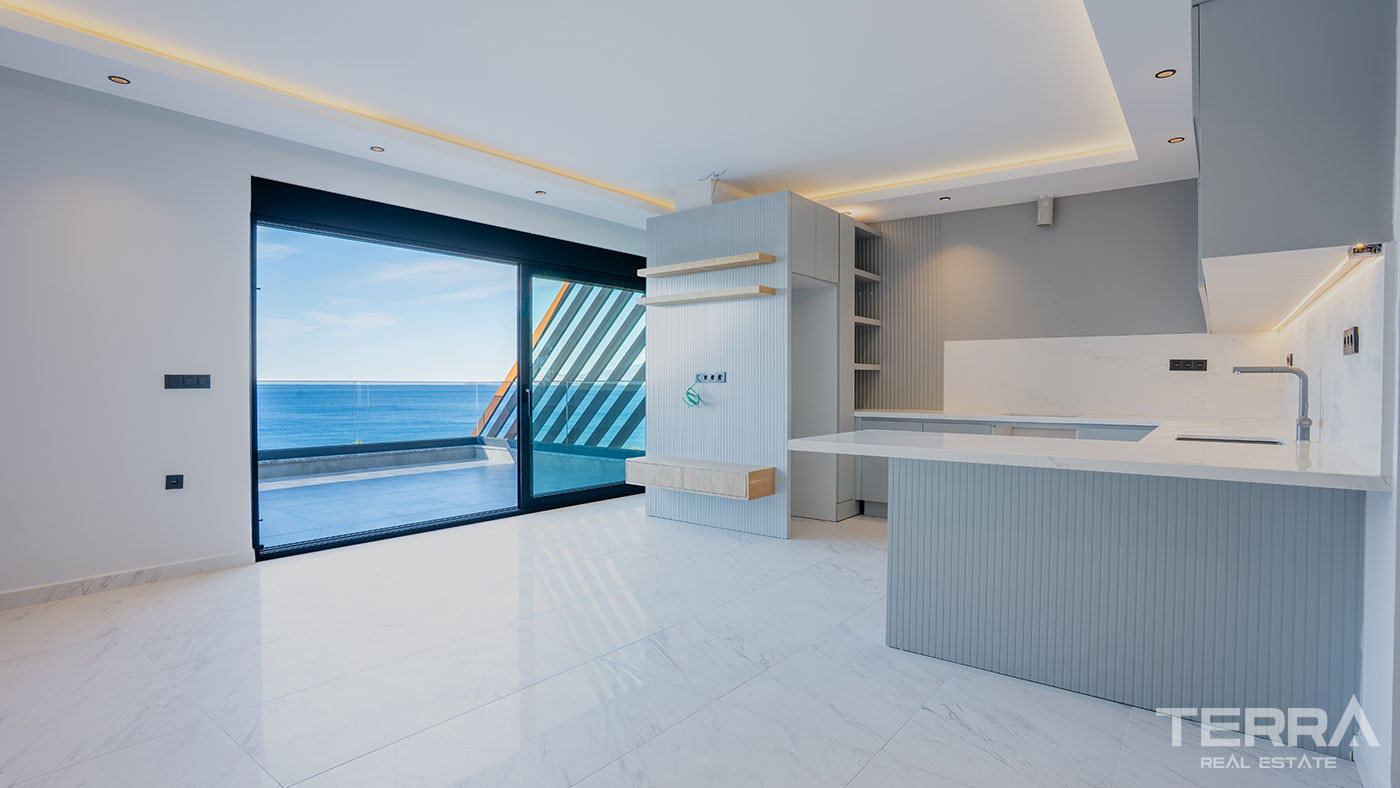 Seafront Apartments in Kargıcak, Alanya within an Exclusive Complex - 103943