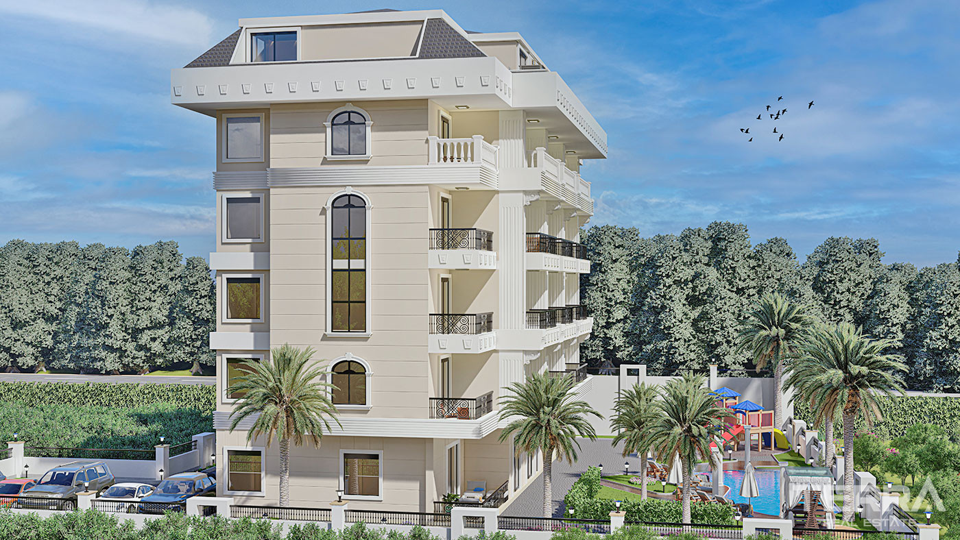 Luxus-Apartments in Alanya in Kestel mit großzügigen Wohnräumen - 65559