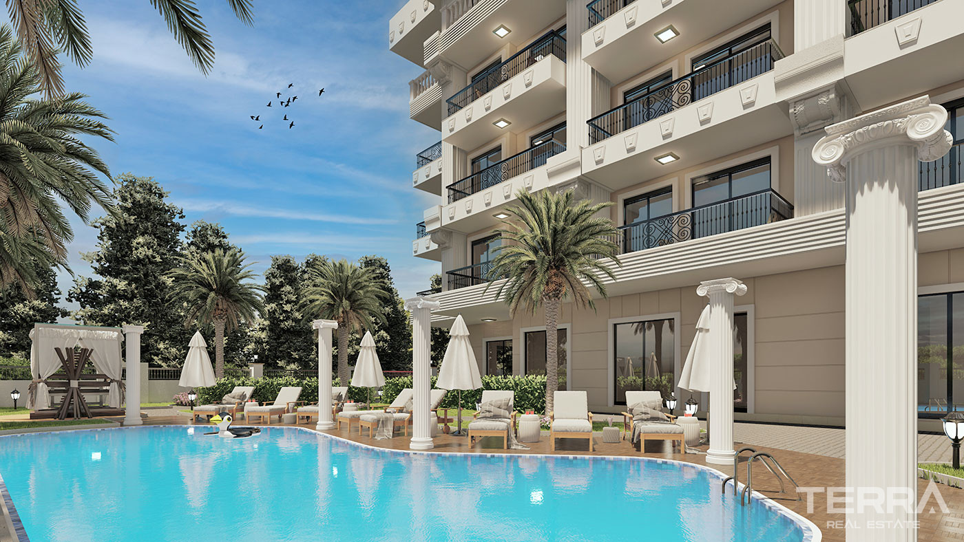 Luxus-Apartments in Alanya in Kestel mit großzügigen Wohnräumen - 65576
