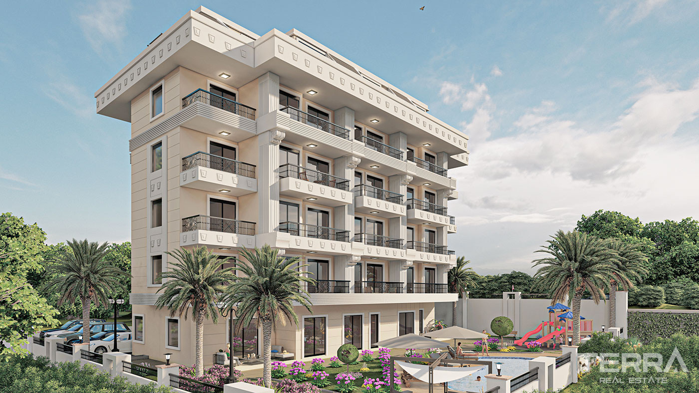 Luxus-Apartments in Alanya in Kestel mit großzügigen Wohnräumen - 65586