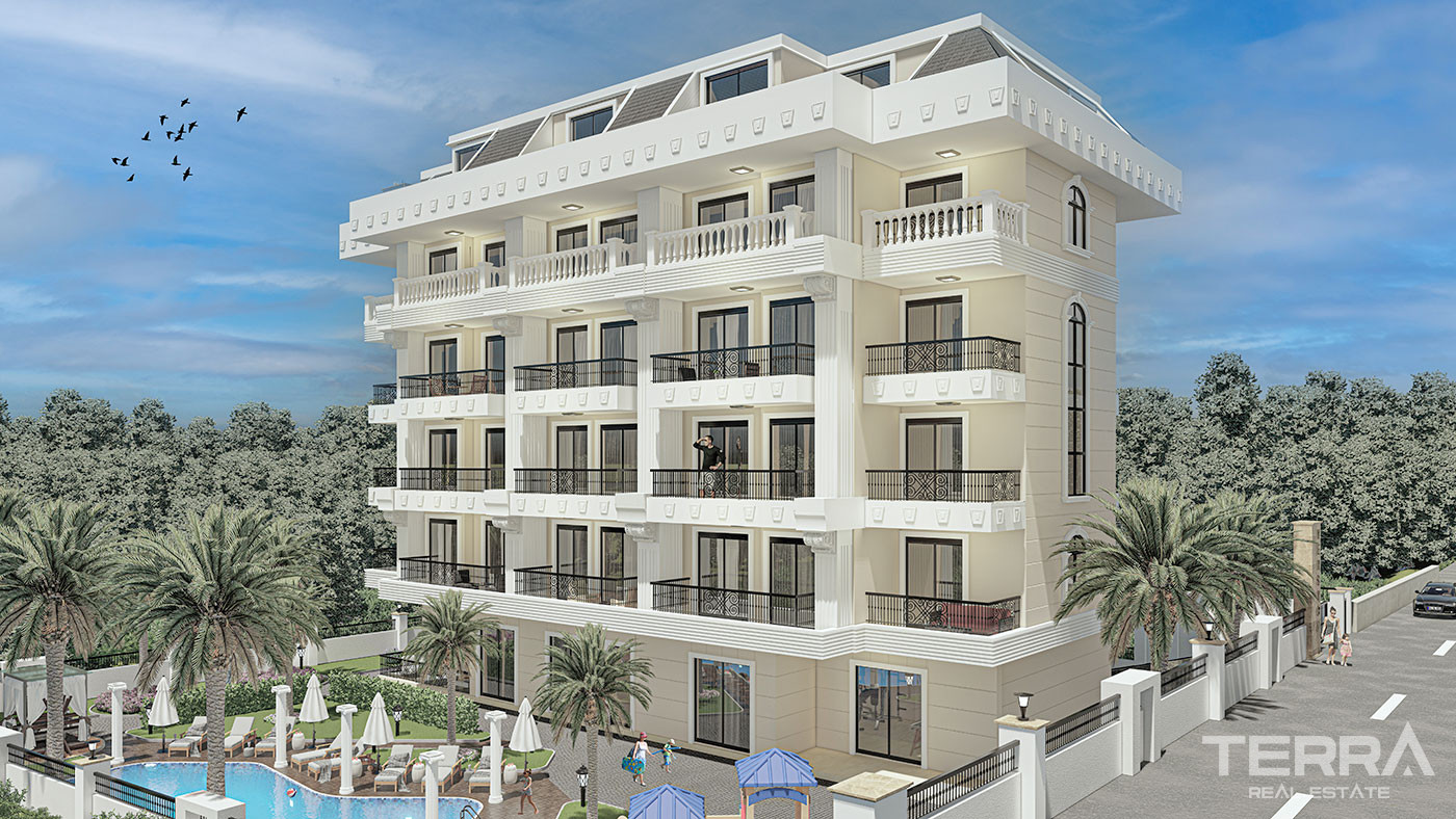 Luxus-Apartments in Alanya in Kestel mit großzügigen Wohnräumen - 65587