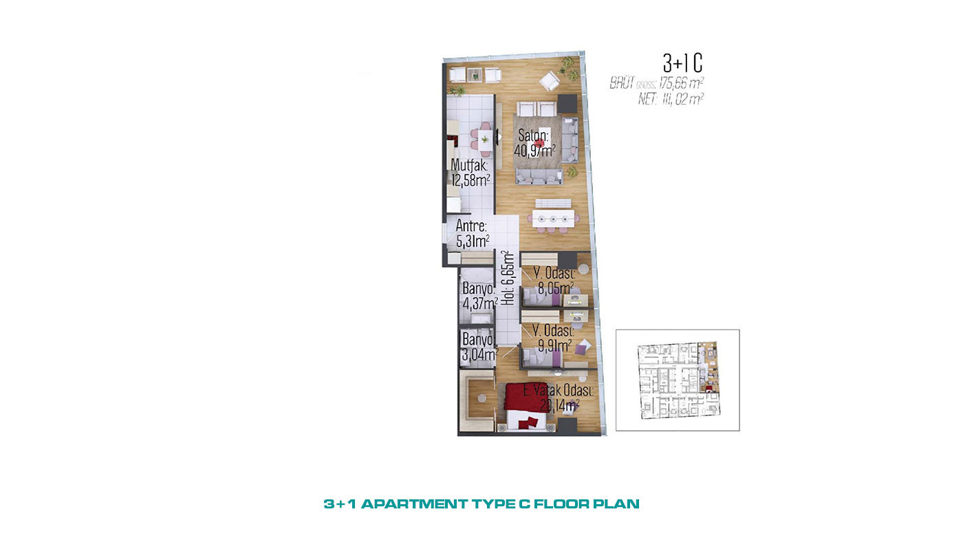 Exclusive Apartments in Kartal, Istanbul with Sea and Islands View - 66199