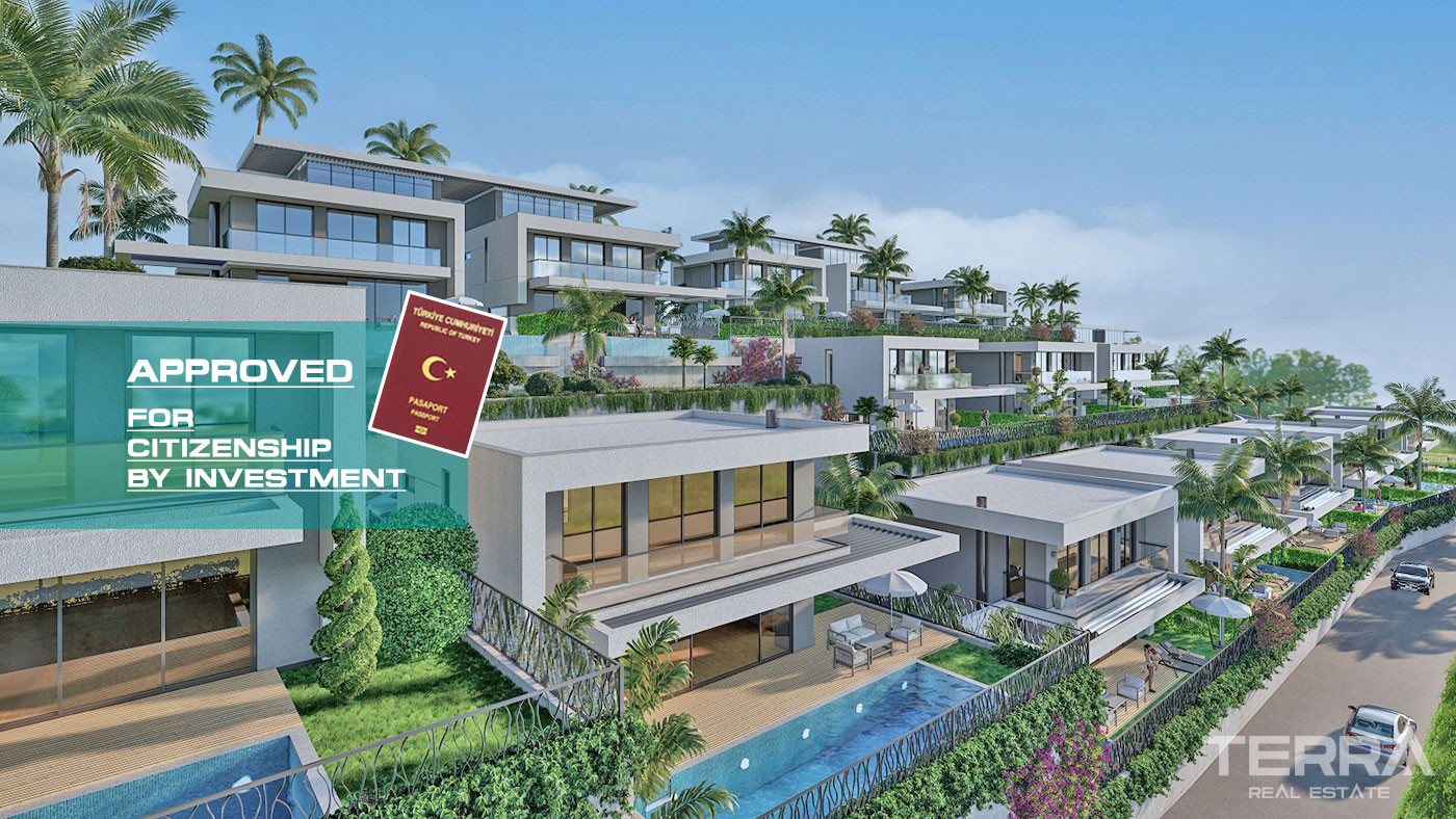 Luxury Design Private Villas in Kargıcak, Alanya with Sea View