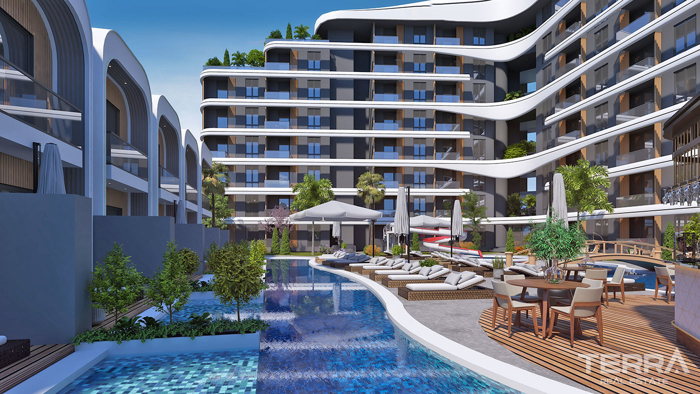 2+1 Townhouses with Private Access to the Pool in Antalya, Altıntaş - 66412