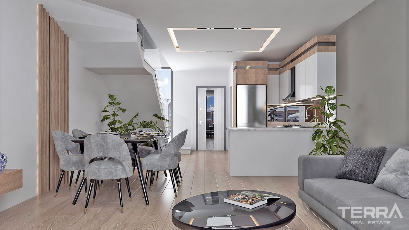 2+1 Townhouses with Private Access to the Pool in Antalya, Altıntaş - 66429