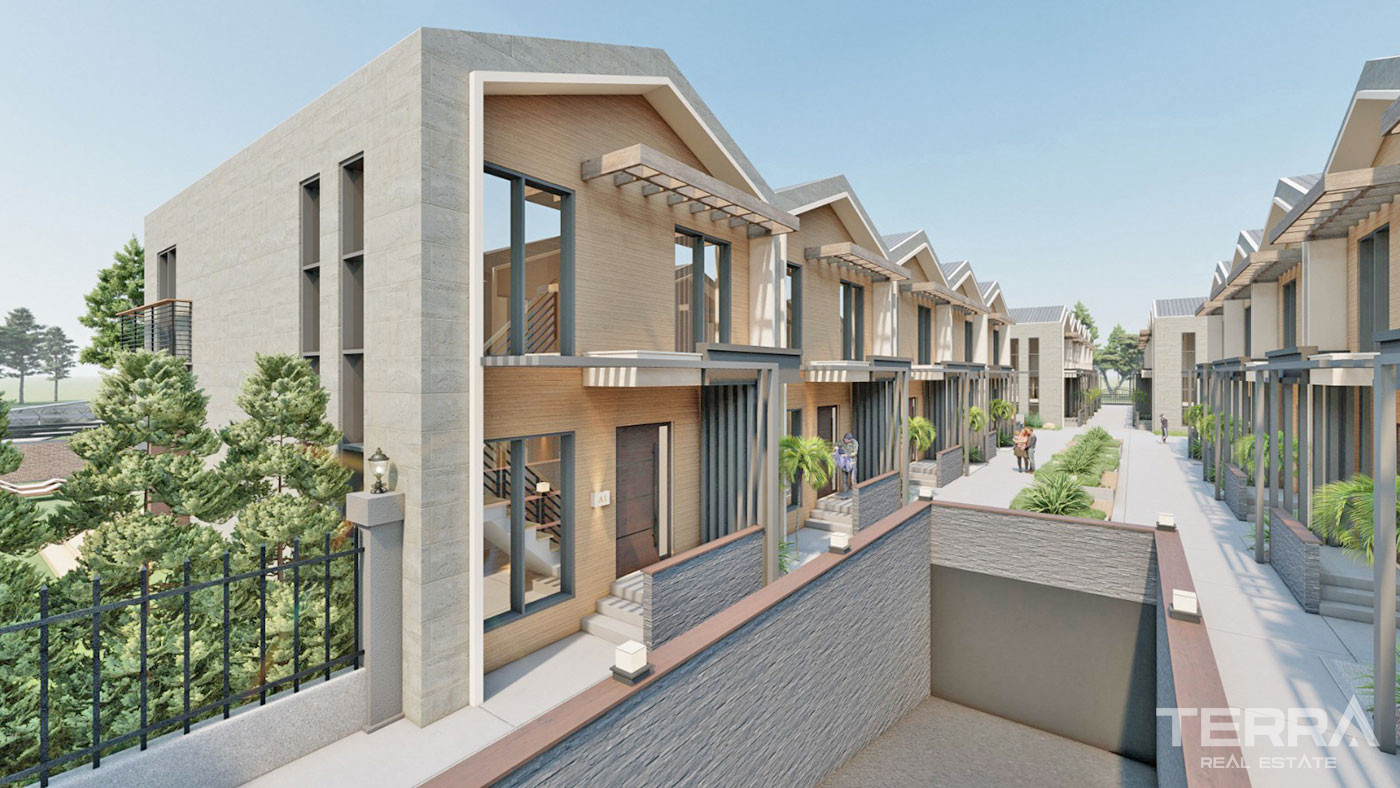 5+1 Townhouses with Swimming Pool and Garden in Antalya Döşemealtı - 66604