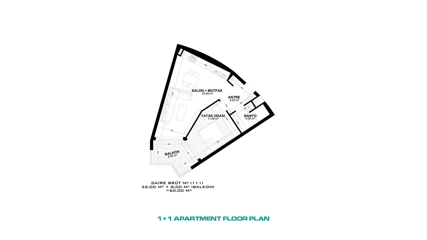 New Antalya Apartments with High Investment Potential in Altıntaş - 66679