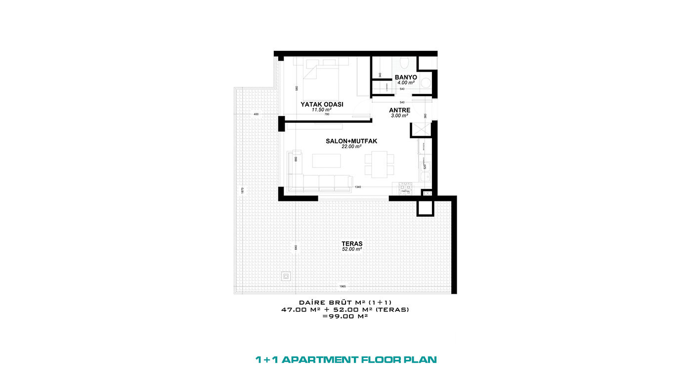 New Antalya Apartments with High Investment Potential in Altıntaş - 66680
