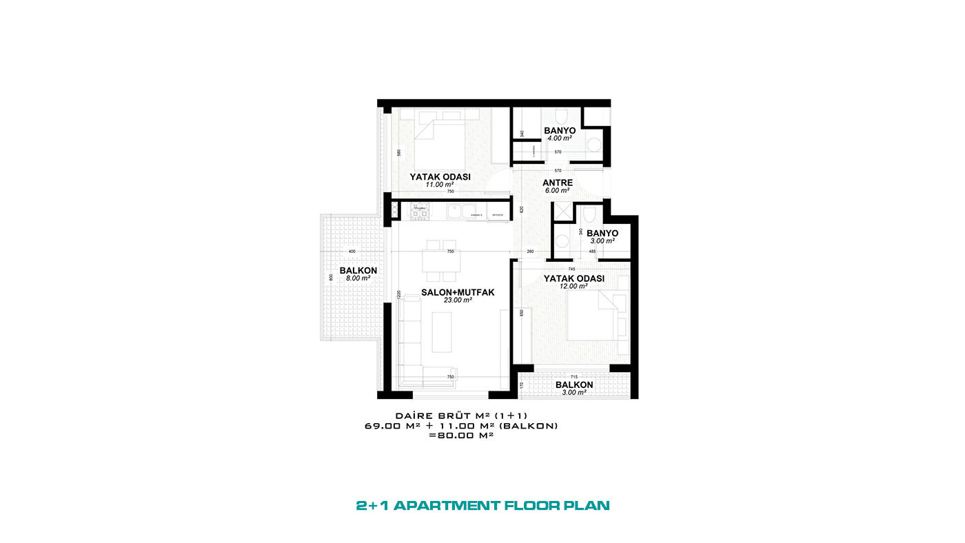 New Antalya Apartments with High Investment Potential in Altıntaş - 66681