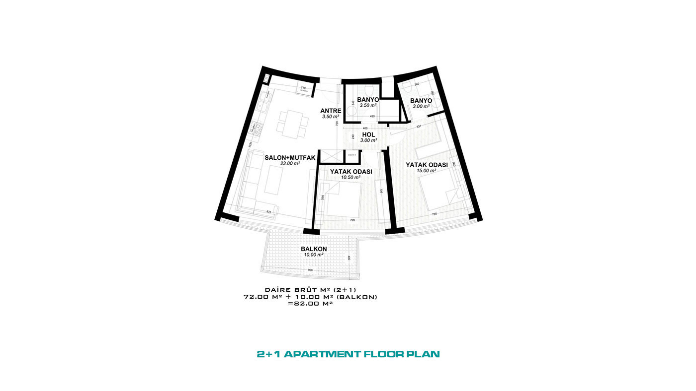 New Antalya Apartments with High Investment Potential in Altıntaş - 66682