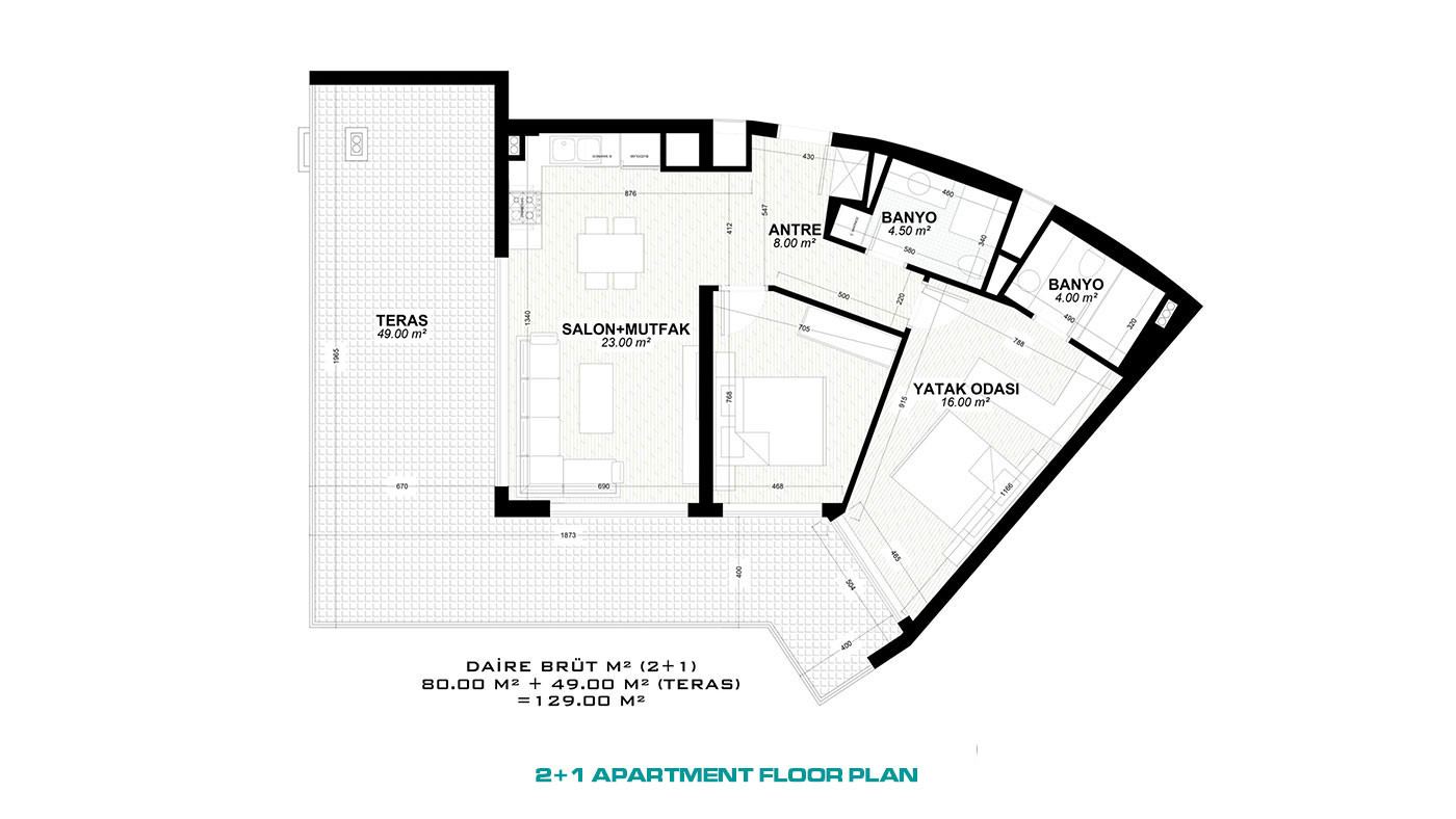 New Antalya Apartments with High Investment Potential in Altıntaş - 66684