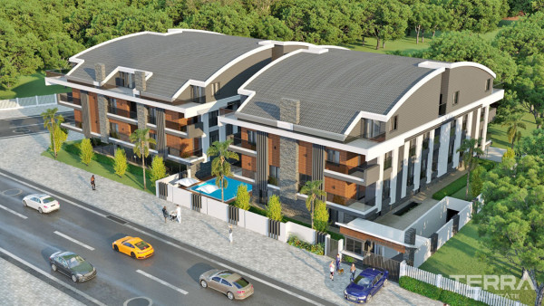 Nowe apartamenty z widokiem na góry w Antalyi Konyaaltı