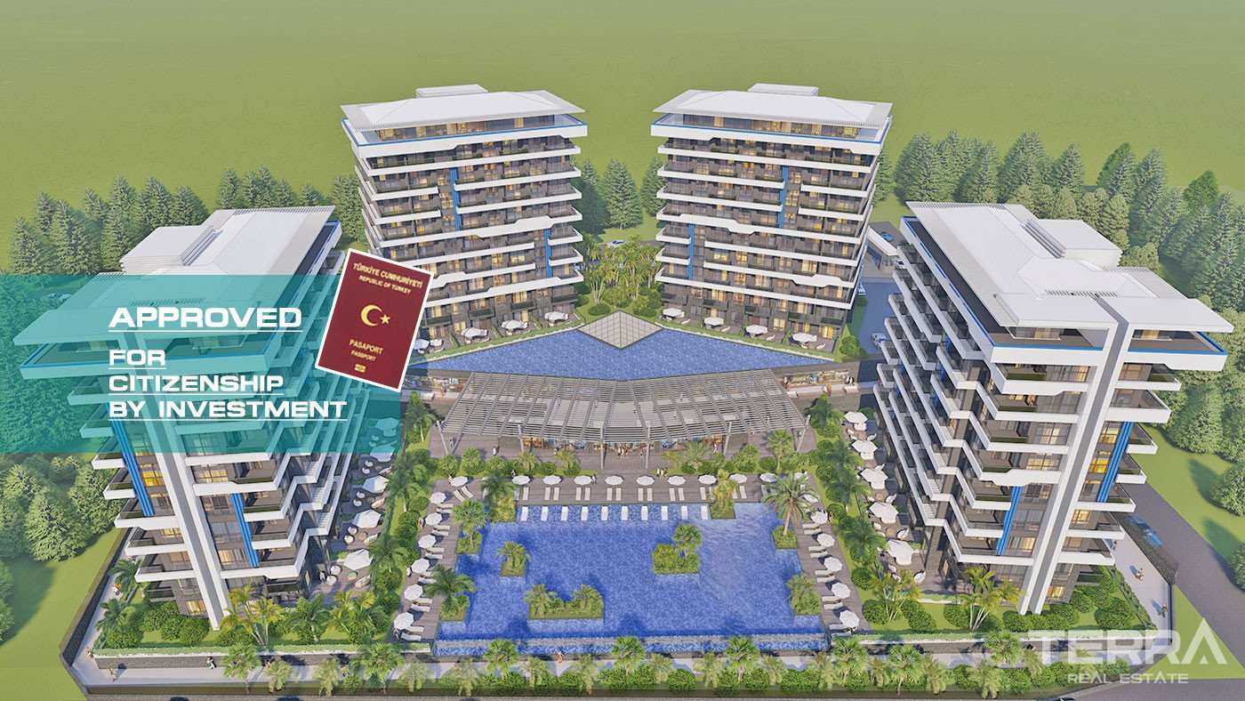 Exclusively Designed Sea View Alanya Apartments in Okurcalar