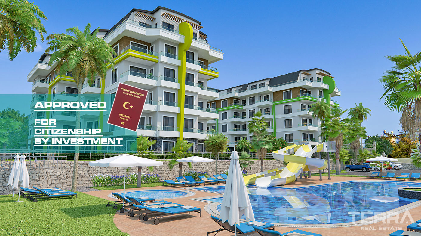 Alanya Oba'da Zengin Olanaklara Sahip Modern ve Lüks Daireler