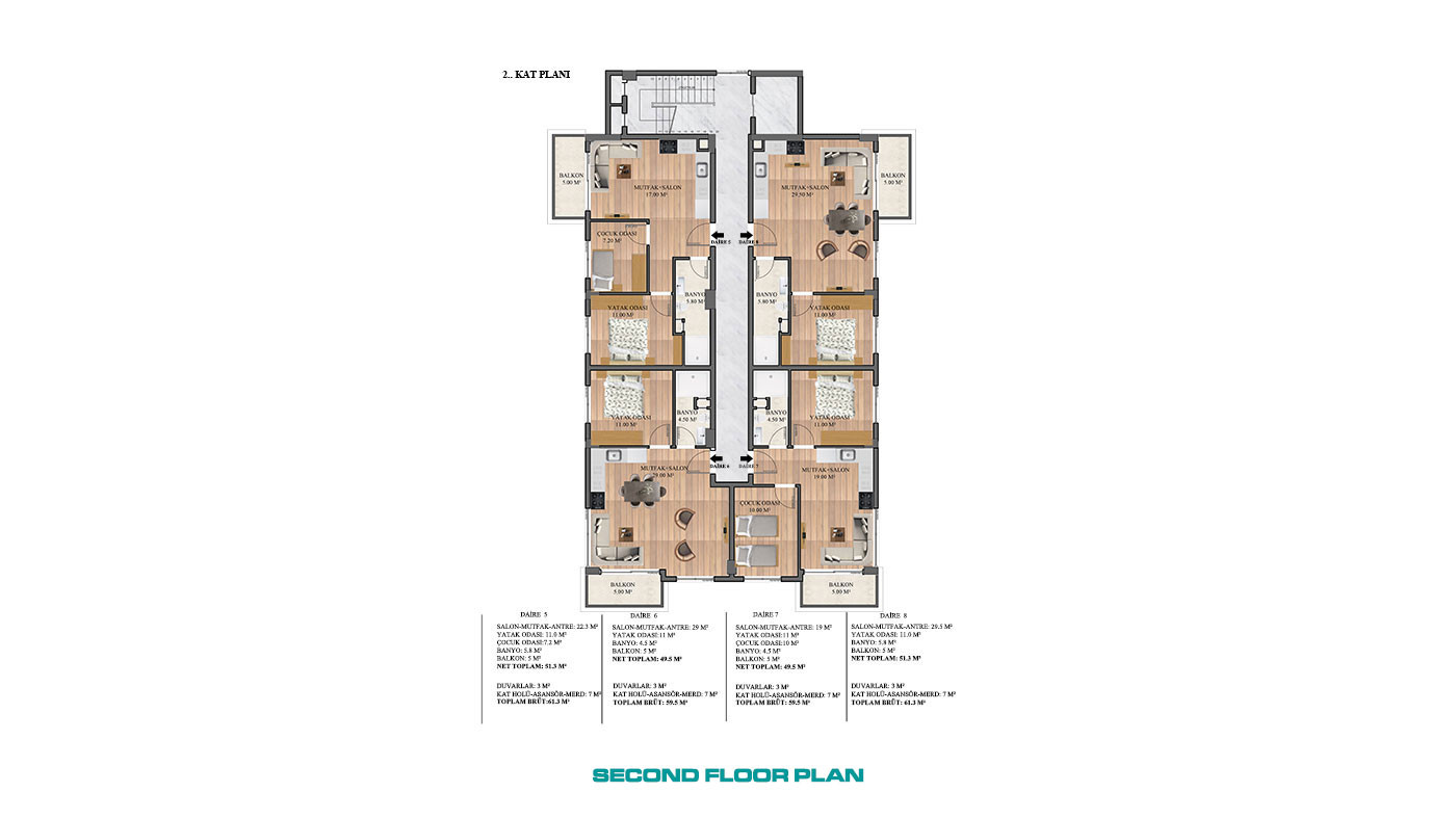 Niedrogie apartamenty Alanya zaledwie 1 km do plaży w Avsallar - 67974