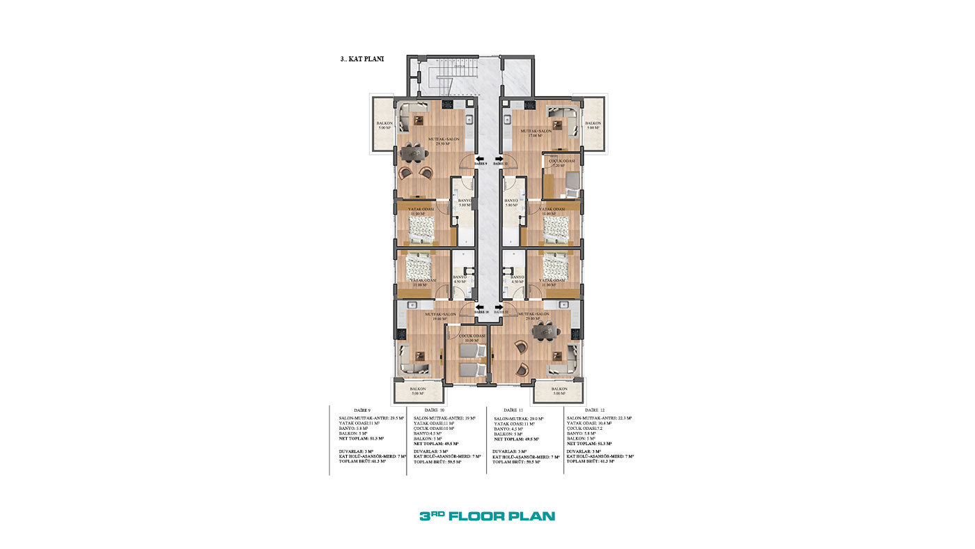 Niedrogie apartamenty Alanya zaledwie 1 km do plaży w Avsallar - 67975