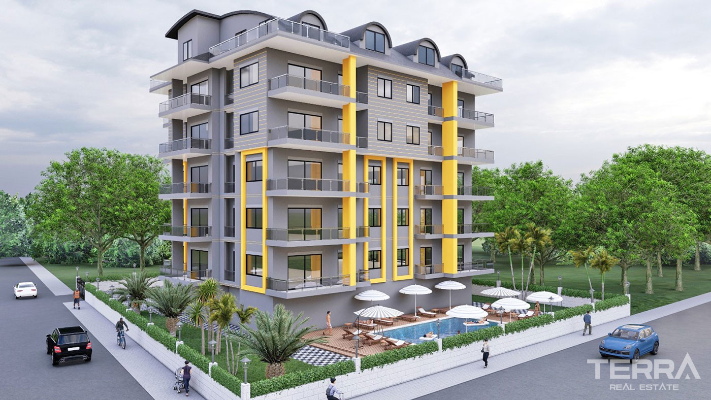 Brand New Apartments in Alanya Avsallar 1 km to the Beach - 68179