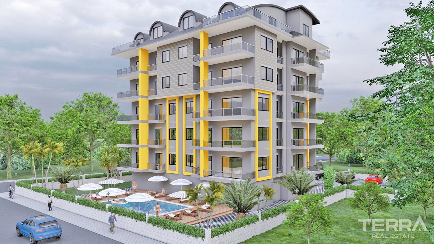 Brand New Apartments in Alanya Avsallar 1 km to the Beach - 68181