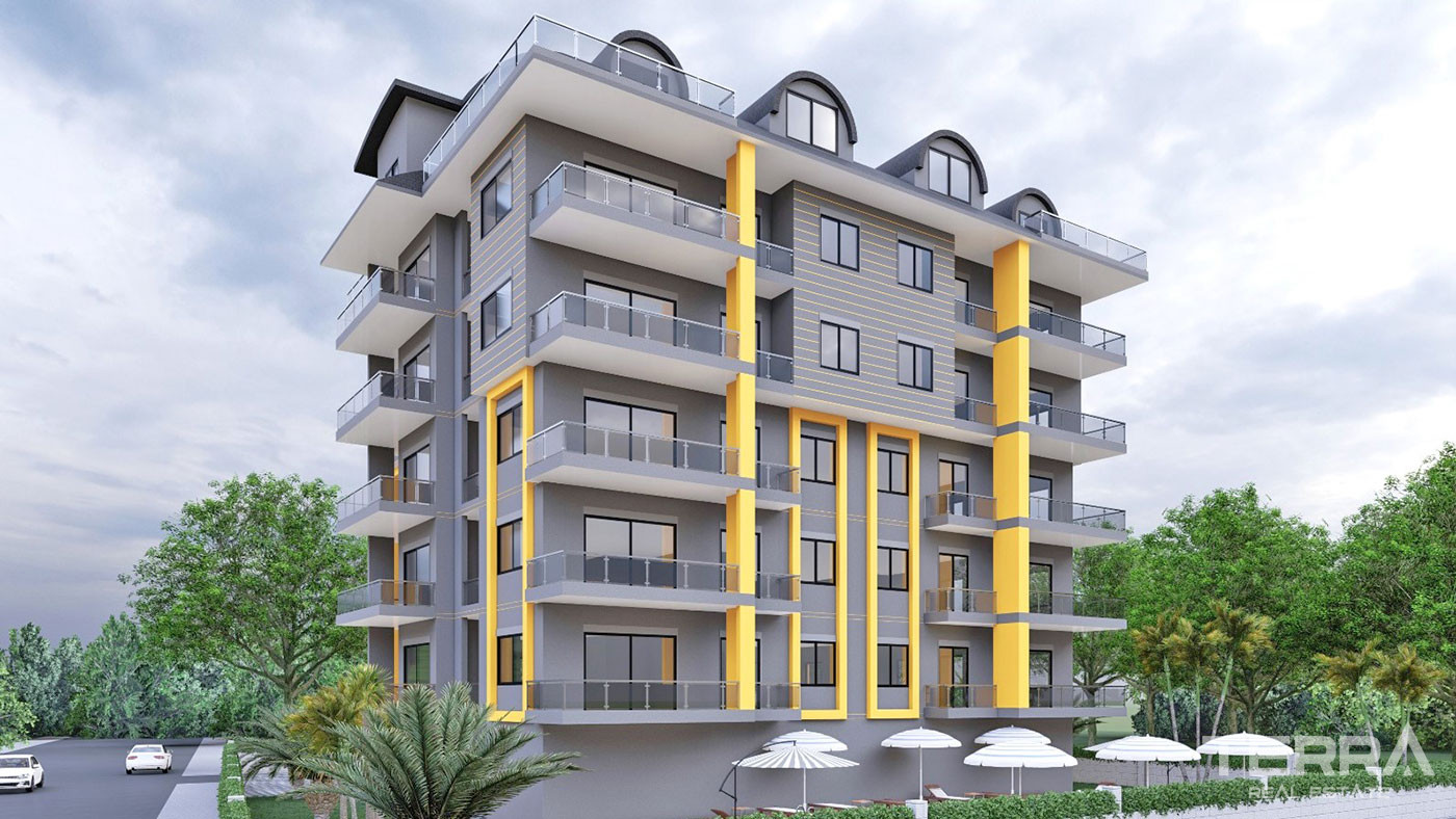 Brand New Apartments in Alanya Avsallar 1 km to the Beach - 68182