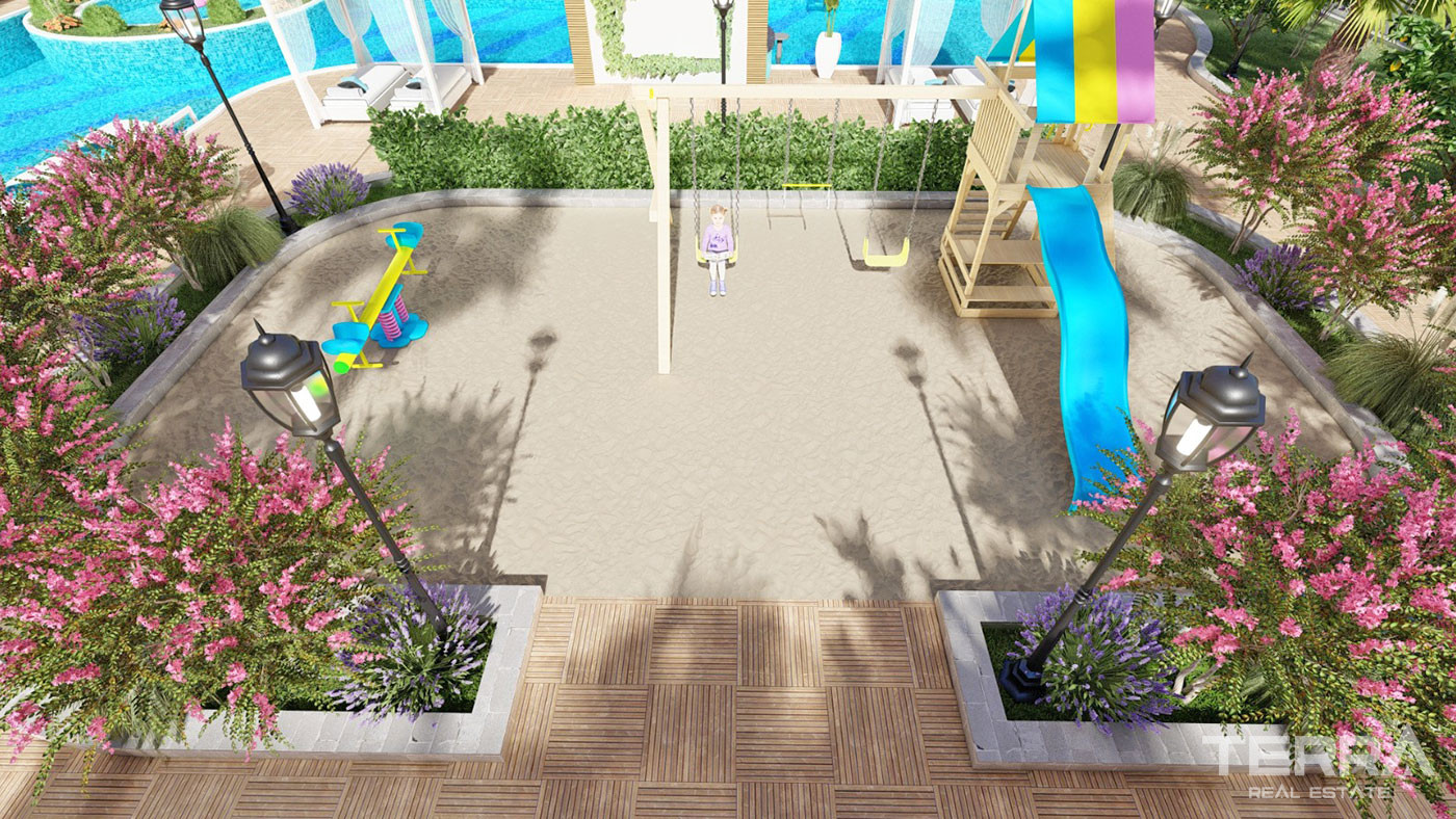 Modern Luxury Flats in Oba, Alanya with Joyful Social Facilities - 68153