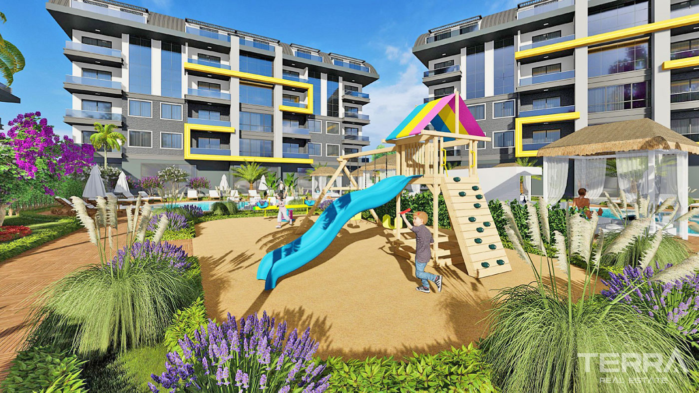 Modern Luxury Flats in Oba, Alanya with Joyful Social Facilities - 68155