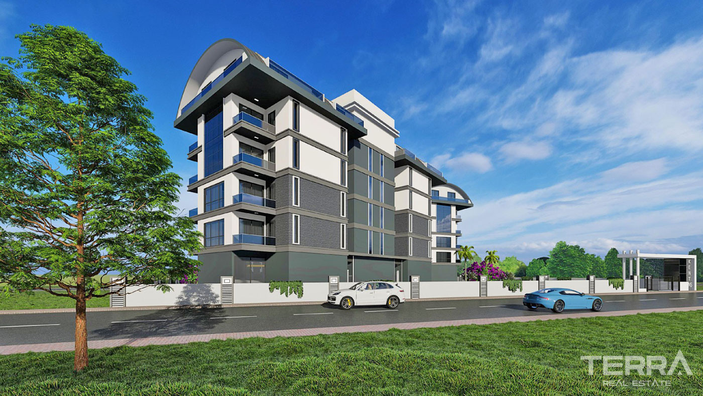 Modern Luxury Flats in Oba, Alanya with Joyful Social Facilities - 68159