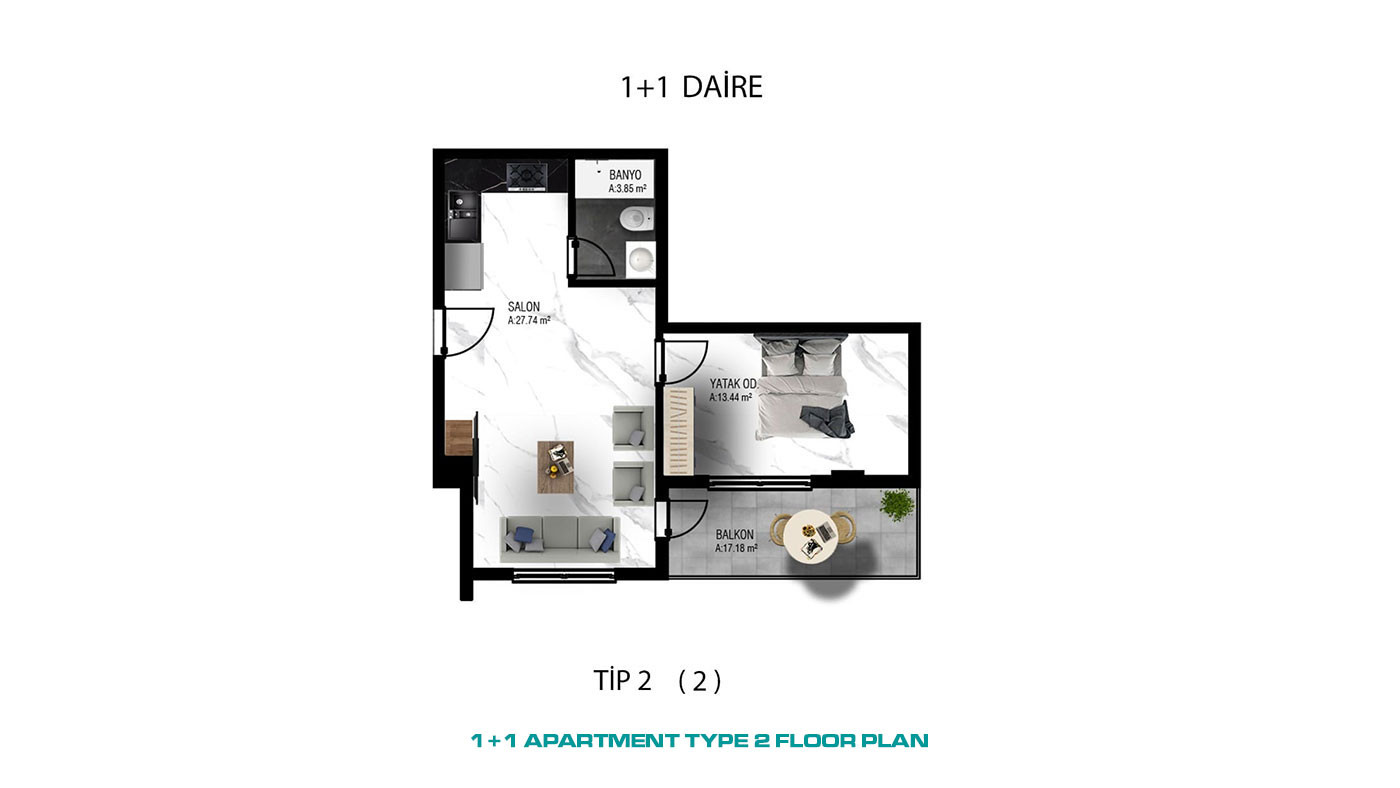 Modern Luxury Flats in Oba, Alanya with Joyful Social Facilities - 68174